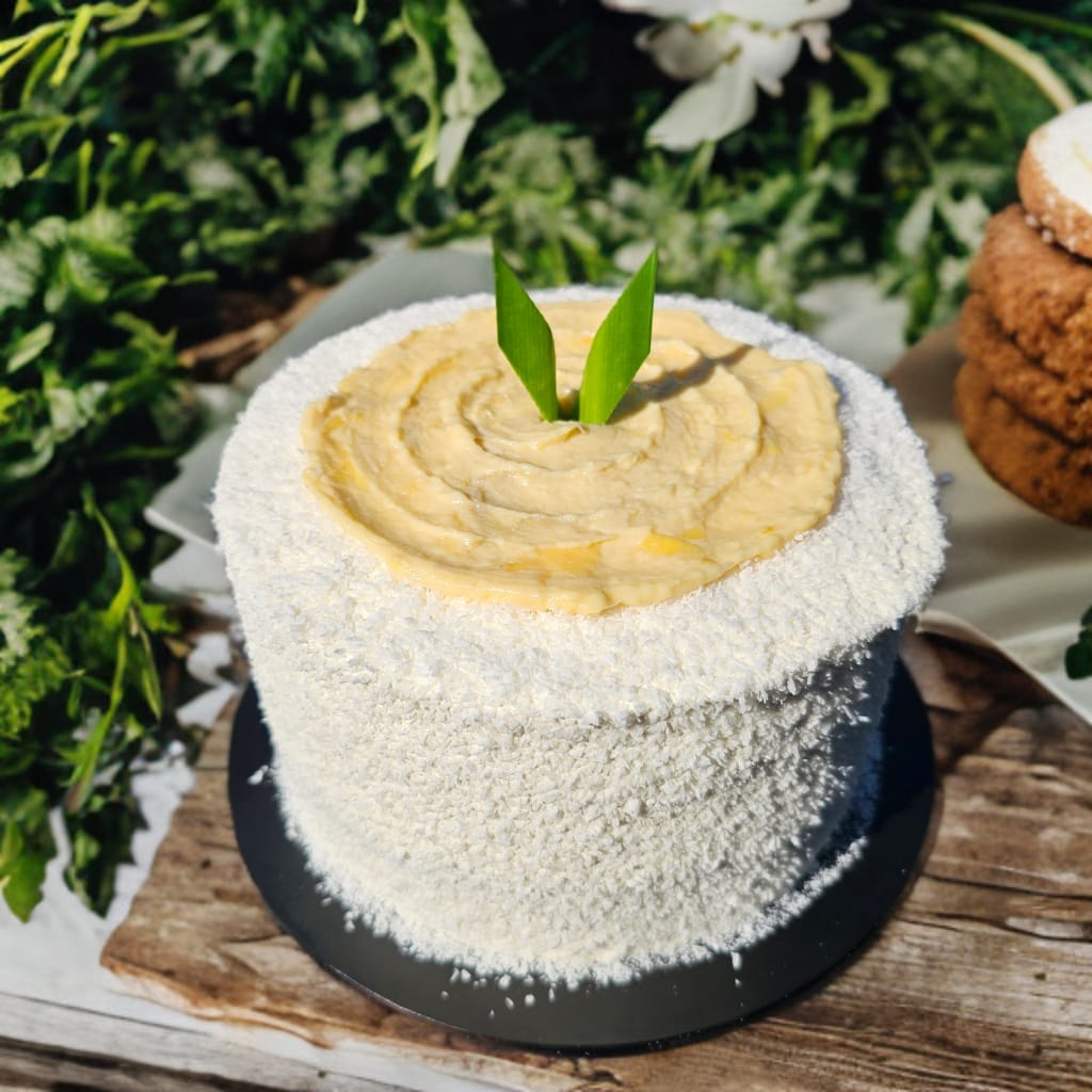 Pandan gula melaka durian cake by Amour Desserts
